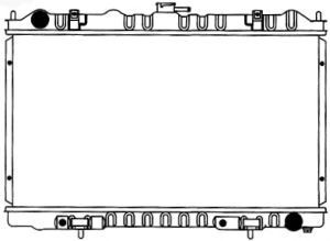 SAKURA  Automotive 1250-0102 radiatorius, variklio aušinimas