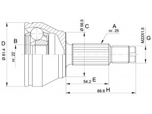 OPEN PARTS CVJ5192.10 jungčių komplektas, kardaninis velenas 
 Ratų pavara -> Sujungimai/komplektas
1003550, 1078675, 1689902, 92AG3K183DA