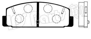 IPS Parts IBR-1302 stabdžių trinkelių rinkinys, diskinis stabdys 
 Techninės priežiūros dalys -> Papildomas remontas
E0Y8-26-43ZX, FA67-49-280, FB06-49-280