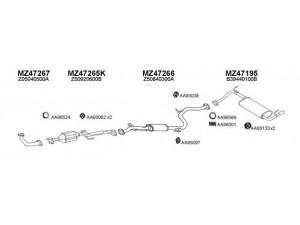 VENEPORTE 470023 išmetimo sistema 
 Išmetimo sistema -> Išmetimo sistema, visa