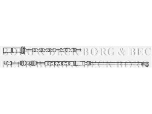 BORG & BECK BWL3095 įspėjimo kontaktas, stabdžių trinkelių susidėvėjimas 
 Stabdžių sistema -> Susidėvėjimo indikatorius, stabdžių trinkelės
34356792566