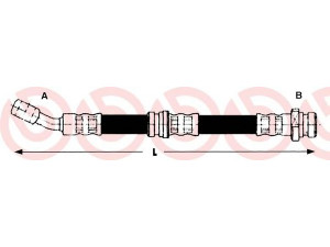 BREMBO T 30 019 stabdžių žarnelė 
 Stabdžių sistema -> Stabdžių žarnelės
5874729310, 5874729320, 1987476895