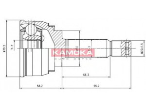 KAMOKA 6088 jungčių komplektas, kardaninis velenas 
 Ratų pavara -> Sujungimai/komplektas
MB 176160, MB 176463, MB 176464