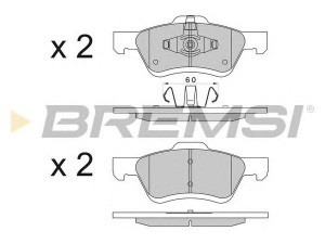 BREMSI BP3567 stabdžių trinkelių rinkinys, diskinis stabdys
4641690, 4778223, 4780654, 6L8Z2001A
