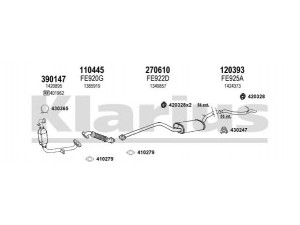 KLARIUS 362083E išmetimo sistema 
 Išmetimo sistema -> Išmetimo sistema, visa