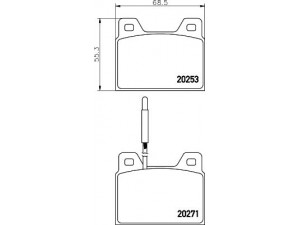 HELLA PAGID 8DB 355 005-991 stabdžių trinkelių rinkinys, diskinis stabdys 
 Techninės priežiūros dalys -> Papildomas remontas
424557, 425007, 425073, 424557