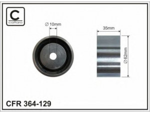 CAFFARO 364-129 kreipiantysis skriemulys, paskirstymo diržas 
 Diržinė pavara -> Paskirstymo diržas/komplektas -> Laisvasis/kreipiamasis skriemulys
0 4777 017, 04663515AB, 04663515AC
