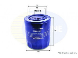 COMLINE CMB11321 alyvos filtras 
 Techninės priežiūros dalys -> Techninės priežiūros intervalai
VSY114302, VSY114302A, VSY114302B