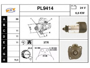 SNRA PL9414 starteris