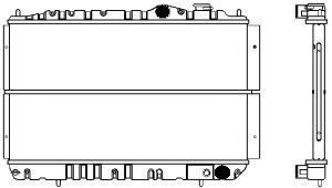 SAKURA  Automotive 1221-0203 radiatorius, variklio aušinimas
