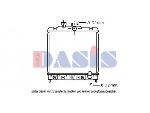 AKS DASIS 100016N radiatorius, variklio aušinimas 
 Aušinimo sistema -> Radiatorius/alyvos aušintuvas -> Radiatorius/dalys
19010P30901
