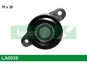 LUCAS ENGINE DRIVE LA0039 kreipiantysis skriemulys, V formos rumbuotas diržas 
 Diržinė pavara -> V formos rumbuotas diržas/komplektas -> Laisvasis/kreipiamasis skriemulys