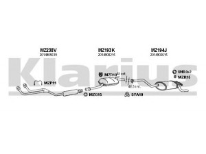 KLARIUS 600088U išmetimo sistema
