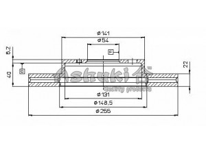 ASHUKI T602-96 stabdžių diskas 
 Stabdžių sistema -> Diskinis stabdys -> Stabdžių diskas
0 986 478 725/BOSCH, 09.6803.10/BREMBO