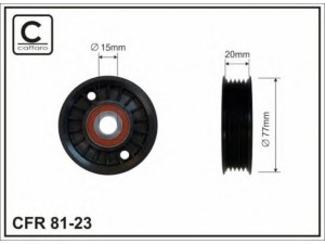 CAFFARO 81-23 kreipiantysis skriemulys, V formos rumbuotas diržas 
 Diržinė pavara -> V formos rumbuotas diržas/komplektas -> Laisvasis/kreipiamasis skriemulys
028 145 278 J, 028 145 278 J, 028 145 278 J