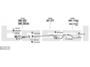 BOSAL 034.970.75 išmetimo sistema 
 Išmetimo sistema -> Išmetimo sistema, visa
