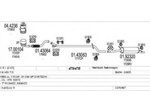 MTS C070487010248 išmetimo sistema 
 Išmetimo sistema -> Išmetimo sistema, visa