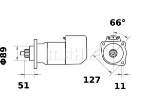 MAHLE ORIGINAL MS 494 starteris