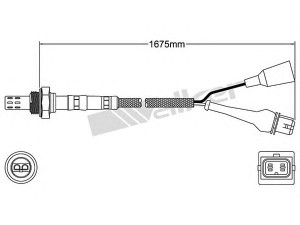 WALKER PRODUCTS 250-23142 lambda jutiklis 
 Variklis -> Variklio elektra
3436465, 3474457