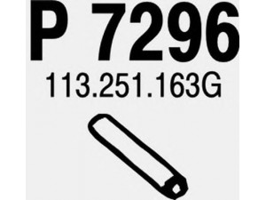 FENNO P7296 išleidimo kolektorius 
 Išmetimo sistema -> Išmetimo vamzdžiai
113251163C, 113251163G