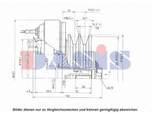 AKS DASIS 851143N magnetinė sankaba, oro kondicionieriaus kompresorius