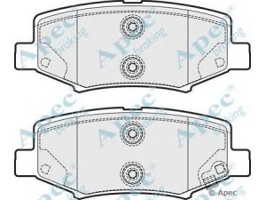 APEC braking PAD1687 stabdžių trinkelių rinkinys, diskinis stabdys 
 Techninės priežiūros dalys -> Papildomas remontas
68003776AA, 68003776AA