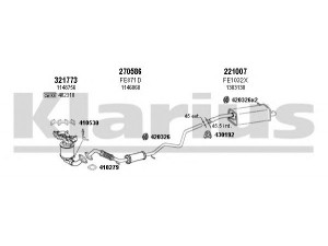 KLARIUS 362036E išmetimo sistema