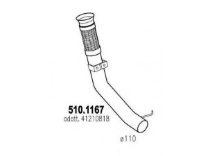 ASSO 510.1167 išleidimo kolektorius 
 Išmetimo sistema -> Išmetimo vamzdžiai
41210818