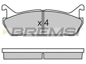BREMSI BP2488 stabdžių trinkelių rinkinys, diskinis stabdys 
 Techninės priežiūros dalys -> Papildomas remontas
0449287101, 0449287101000, 0449287102