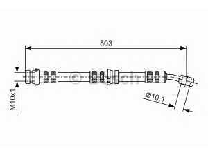 BOSCH 1 987 481 098 stabdžių žarnelė 
 Stabdžių sistema -> Stabdžių žarnelės
46210 50Y07, 46210 50Y17