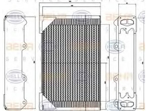 HELLA 8MK 376 949-051 radiatorius, variklio aušinimas
042 51398KZ, 042 59458KZ