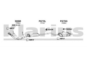 KLARIUS 631033U išmetimo sistema 
 Išmetimo sistema -> Išmetimo sistema, visa