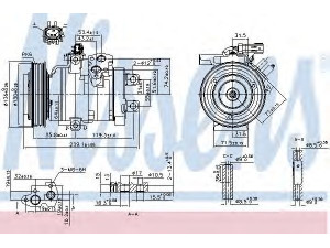 NISSENS 890162 kompresorius, oro kondicionierius 
 Oro kondicionavimas -> Kompresorius/dalys
55111034AA, 55111034AB, RL111034AB