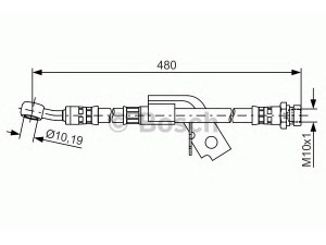 BOSCH 1 987 481 475 stabdžių žarnelė 
 Stabdžių sistema -> Stabdžių žarnelės
58738 1C800