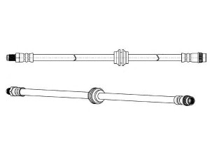 KAWE 512663 stabdžių žarnelė 
 Stabdžių sistema -> Stabdžių žarnelės
462107573R, 8200441654