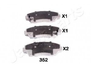 JAPANPARTS PA-352AF stabdžių trinkelių rinkinys, diskinis stabdys 
 Techninės priežiūros dalys -> Papildomas remontas
1U1D3328Z, UB39-49-280, UB71-49-280