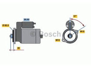 BOSCH 0 986 020 811 starteris 
 Elektros įranga -> Starterio sistema -> Starteris
M 001 T 60181, M 001 T 60185, M 1 T 60181