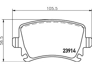 HELLA PAGID 8DB 355 010-601 stabdžių trinkelių rinkinys, diskinis stabdys 
 Techninės priežiūros dalys -> Papildomas remontas
1K0698451, 1K0698451D, 1K0698451F