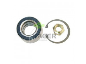 KAGER 83-0407 rato guolio komplektas 
 Ašies montavimas/vairavimo mechanizmas/ratai -> Rato stebulė/montavimas -> Rato guolis
1088380, 1141771, 5024196, 6485018