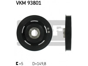 SKF VKM 93801 skriemulys, alkūninis velenas 
 Diržinė pavara -> Dirželio skriemulys
166 030 00 03, 166 030 01 03, 166 030 02 03