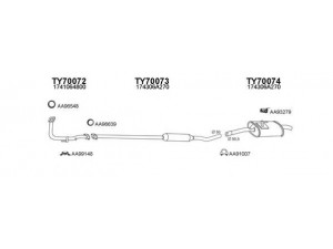 VENEPORTE 700041 išmetimo sistema 
 Išmetimo sistema -> Išmetimo sistema, visa
