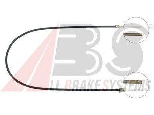 A.B.S. K10258 trosas, stovėjimo stabdys 
 Stabdžių sistema -> Valdymo svirtys/trosai
5490303, 95492971
