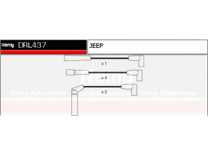 DELCO REMY DRL437 uždegimo laido komplektas 
 Kibirkšties / kaitinamasis uždegimas -> Uždegimo laidai/jungtys
83505178