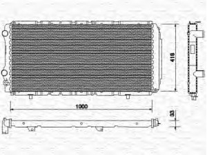 MAGNETI MARELLI 350213708000 radiatorius, variklio aušinimas 
 Aušinimo sistema -> Radiatorius/alyvos aušintuvas -> Radiatorius/dalys
1301HT, 1301N6, 1301N6N7, 1311521080
