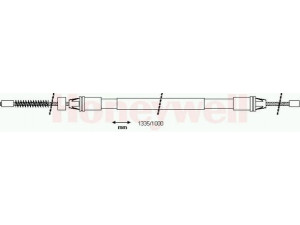 BENDIX 432809B trosas, stovėjimo stabdys 
 Stabdžių sistema -> Valdymo svirtys/trosai
8200087979, 8200700184
