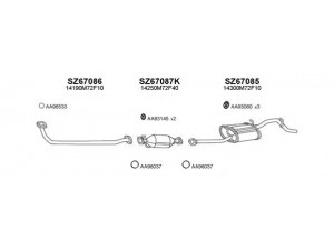 VENEPORTE 670048 išmetimo sistema