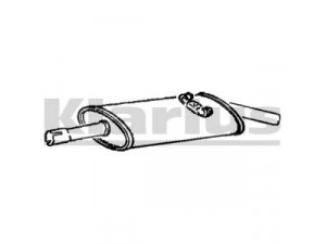 KLARIUS VW110A galinis duslintuvas 
 Išmetimo sistema -> Duslintuvas
321253609B, 321253609B, 321253609B