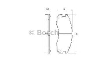 BOSCH 0 986 424 230 stabdžių trinkelių rinkinys, diskinis stabdys 
 Techninės priežiūros dalys -> Papildomas remontas