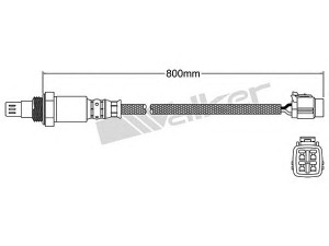 WALKER PRODUCTS 250-54058 lambda jutiklis 
 Išmetimo sistema -> Lambda jutiklis
22641 AA211, 22641AA490