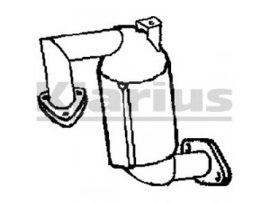 KLARIUS 321862 katalizatoriaus keitiklis 
 Išmetimo sistema -> Katalizatoriaus keitiklis
8200098838, 8200170433, 8200276607